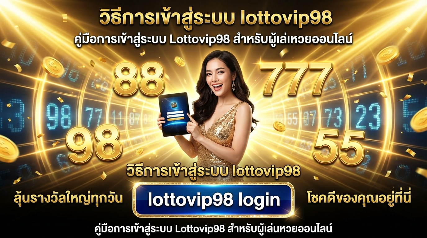 วิธีการเข้าสู่ระบบ lottovip98