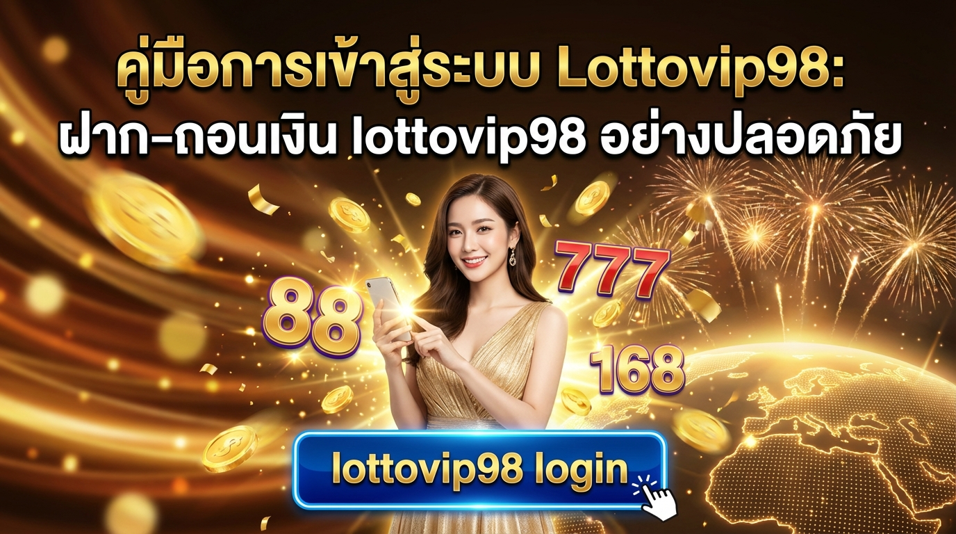การฝาก-ถอนเงินใน lottovip98