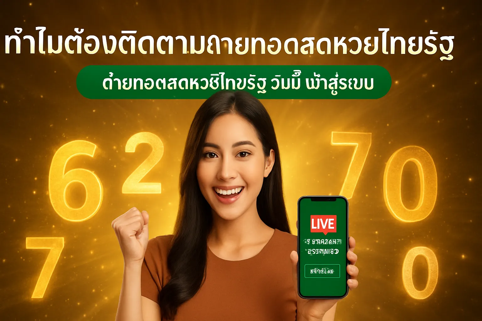 ภาพประกอบหัวข้อ ทำไมต้องติดตามถ่ายทอดสดหวยไทยรัฐ