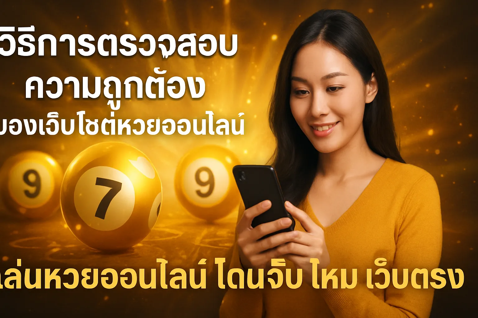 ภาพประกอบหัวข้อ วิธีการตรวจสอบความถูกต้องของเว็บไซต์หวยออนไลน์