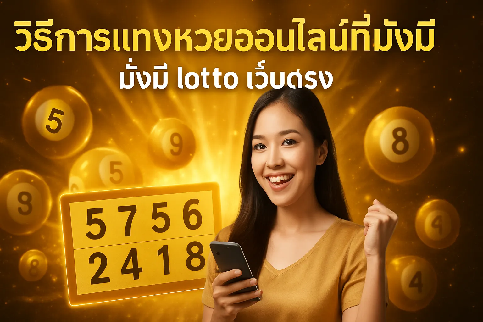 ภาพประกอบหัวข้อ วิธีการแทงหวยออนไลน์ที่มั่งมี