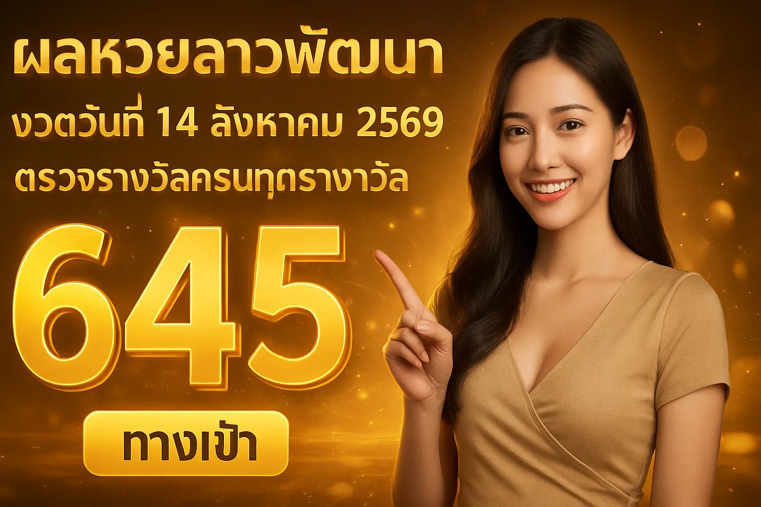 ภาพประกอบหัวข้อ ผลหวยลาวพัฒนา งวดวันที่ 14 สิงหาคม 2569