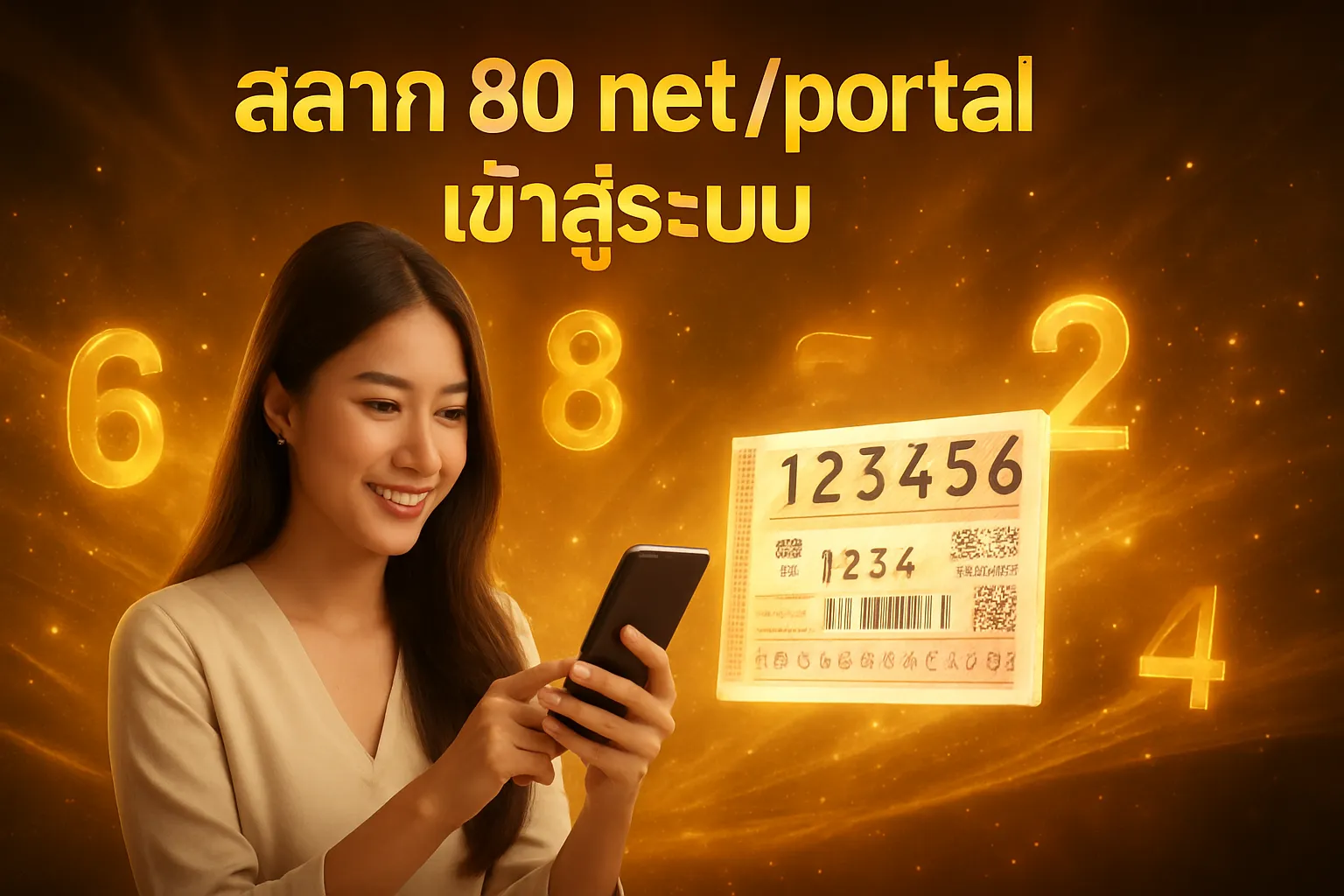 ภาพประกอบหัวข้อ วิธีการเข้าสู่ระบบสลาก 80 net/portal