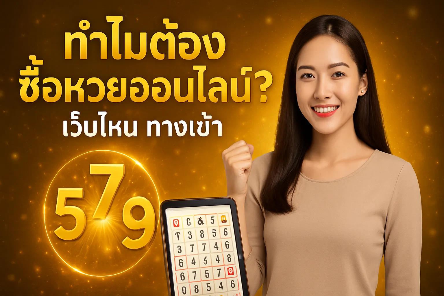 ภาพประกอบหัวข้อ ทำไมต้องซื้อหวยออนไลน์?