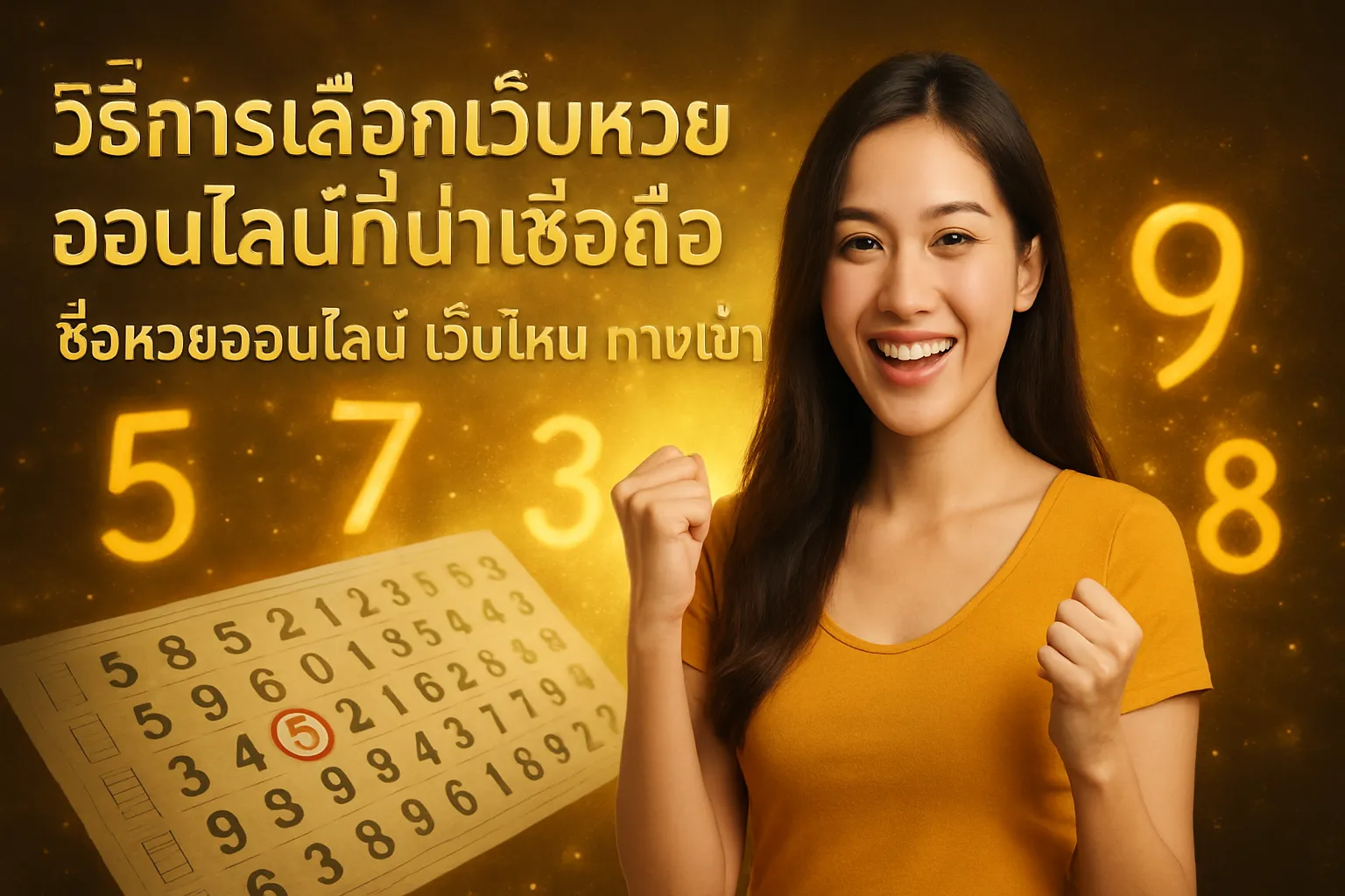ภาพประกอบหัวข้อ วิธีการเลือกเว็บหวยออนไลน์ที่น่าเชื่อถือ