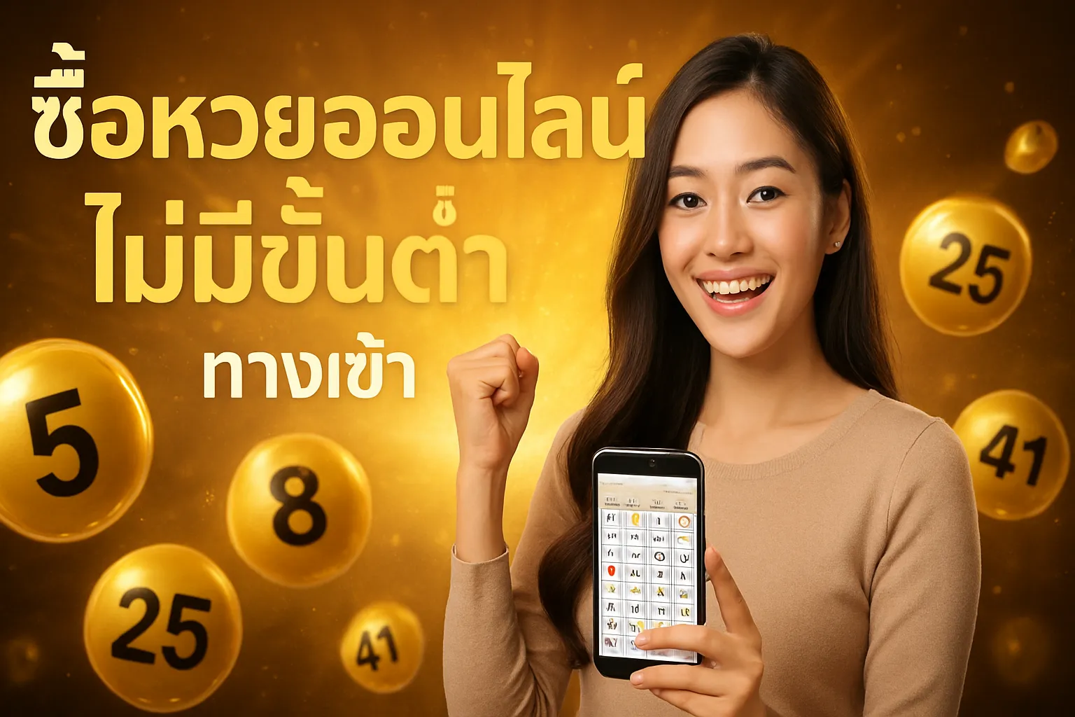 ภาพประกอบหัวข้อ ข้อดีของการซื้อหวยออนไลน์ ไม่มีขั้นต่ำ