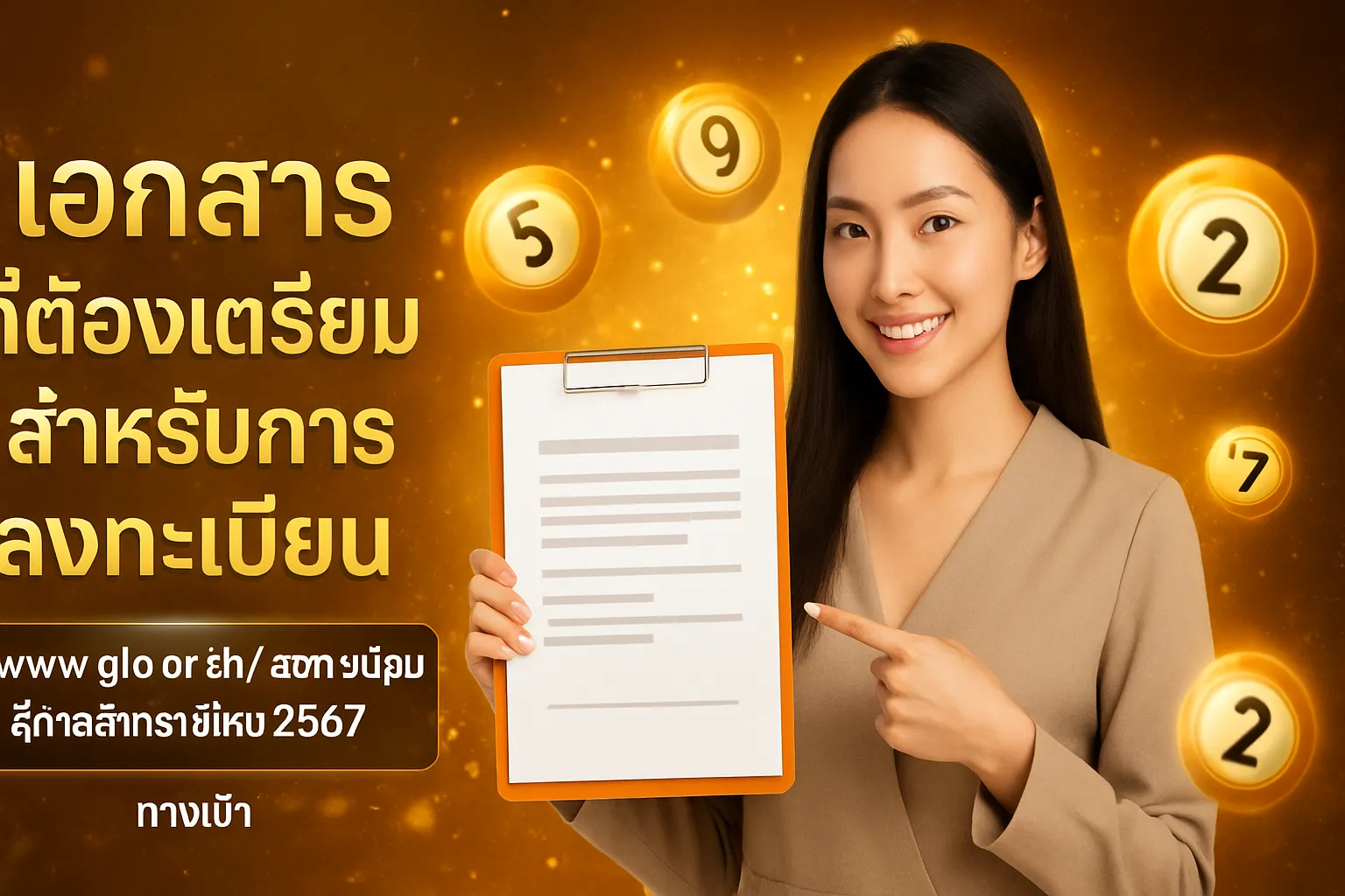 ภาพประกอบหัวข้อ เอกสารที่ต้องเตรียมสำหรับการลงทะเบียน