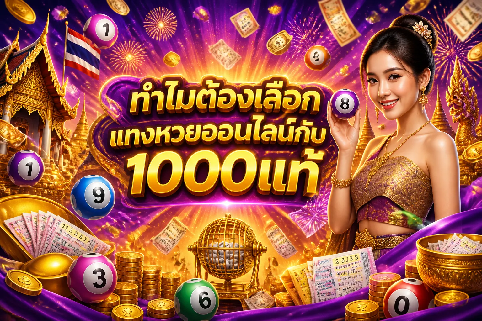 ภาพประกอบหัวข้อ ทำไมต้องเลือกแทงหวยออนไลน์กับ 1000แท้