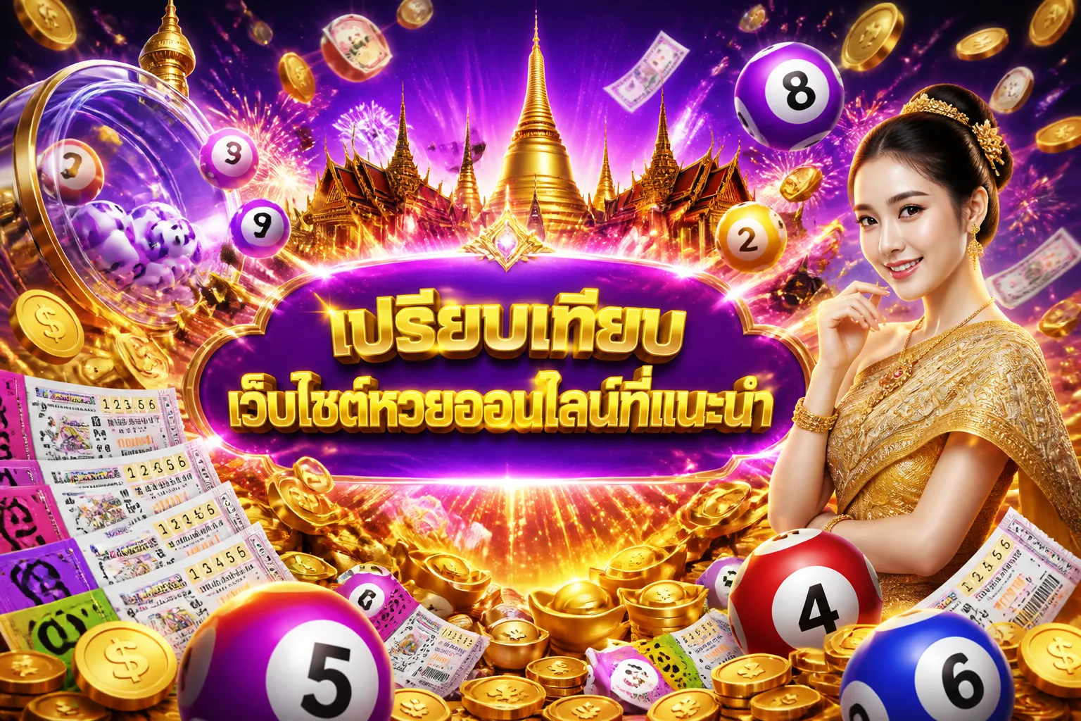 ภาพประกอบหัวข้อ เปรียบเทียบเว็บไซต์หวยออนไลน์ที่แนะนำ