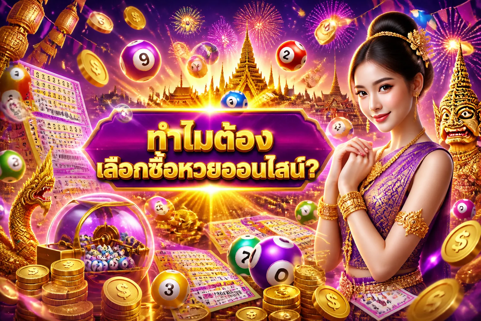 ภาพประกอบหัวข้อ ทำไมต้องเลือกซื้อหวยออนไลน์?