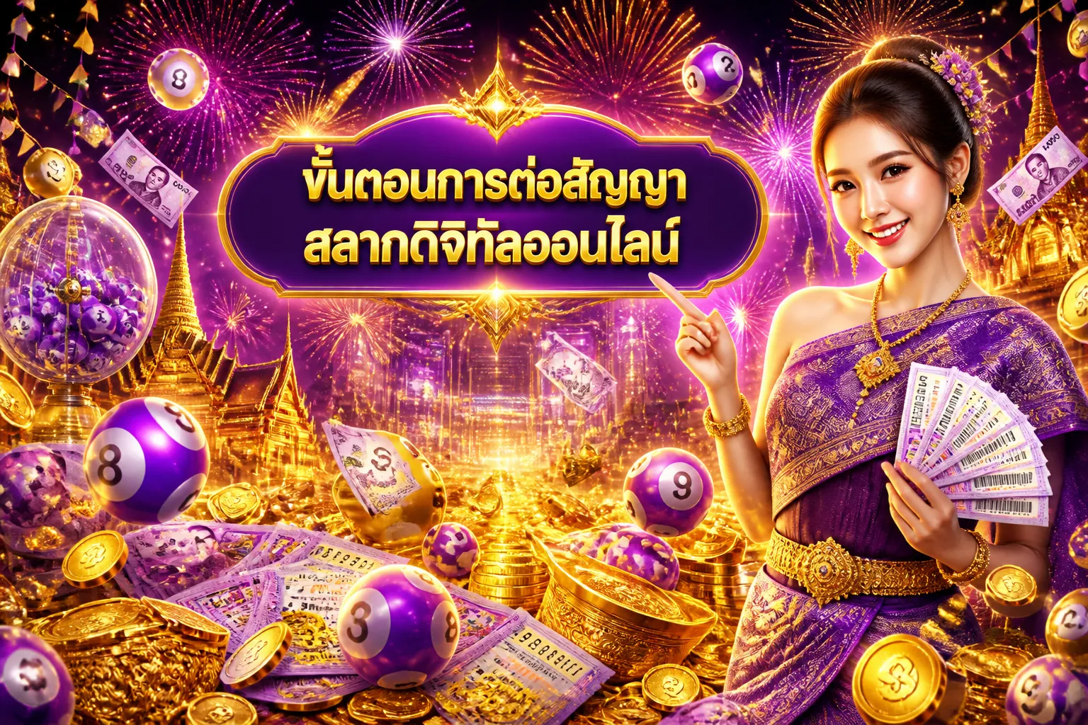 ภาพประกอบหัวข้อ ขั้นตอนการต่อสัญญาสลากดิจิทัลออนไลน์